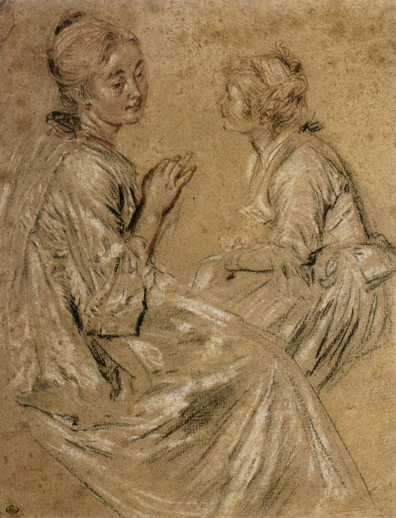 Due donne sedute - Musée du Louvre, Paris